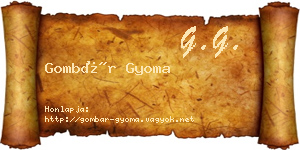 Gombár Gyoma névjegykártya